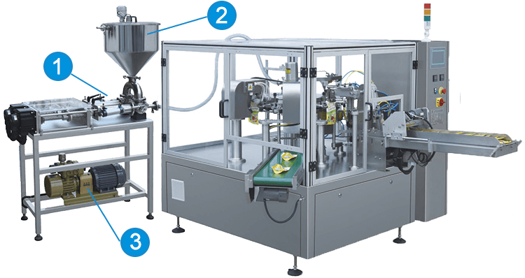 Rotary Liquid Pouch Filling And Sealing Machine