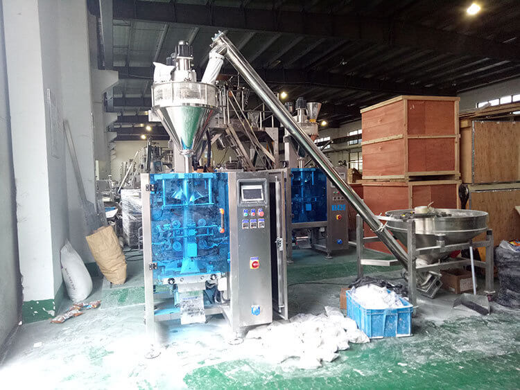 Vertical Form Fill Seal Machine With Auger Filler For Powder