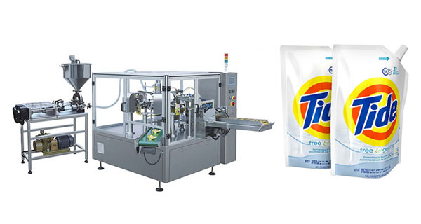 Rotary Pouch Filling And Sealing Machine For Detergent