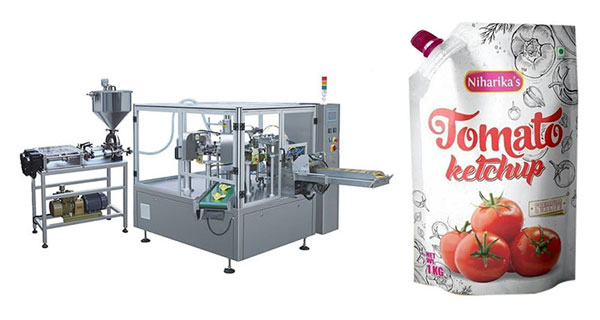 Rotary Tomato Sauce Pouch Filling And Sealing Machine