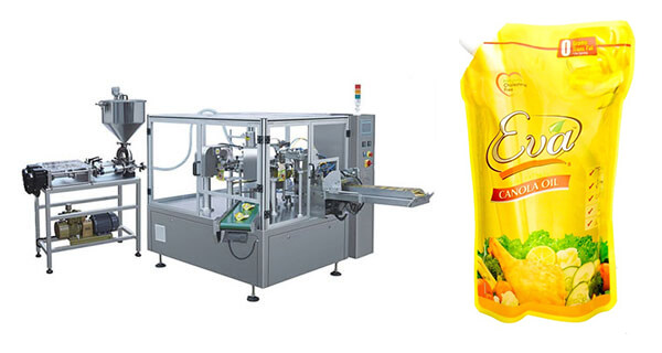 Automatic Oil Doypack Pouch Filling Sealing Packing Machine