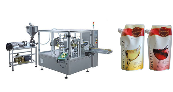 Wine and Alcoholic drink Doypack Pouch Filling Sealing Packing Machine